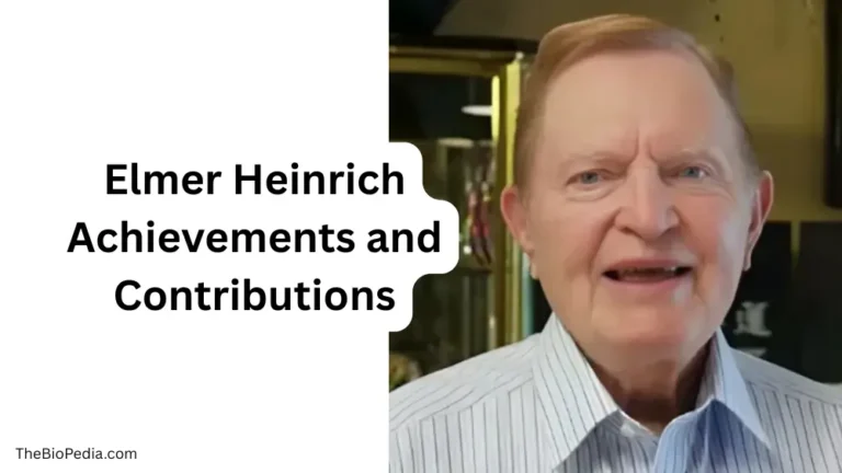 This is the featured image for the article on Elmer Heinrich Achievements and Contributions
